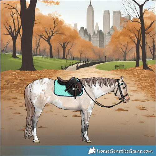 Horse Color:White Spotted Bay Dun Appaloosa 