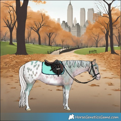 Horse Color:Watercolor Silver Bay Tobiano Appaloosa Rabicano 