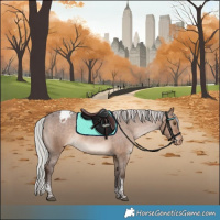 Horse Color:Silver Brown Dun Tobiano Varnish Rabicano