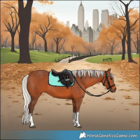 Horse Color:White Spotted Silver Brown