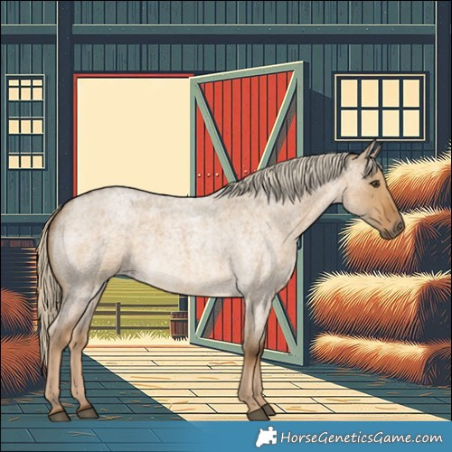 Horse Color:Chocolate Palomino Roan Dun 