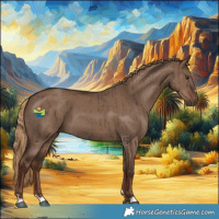 Horse Color:Liver Red Dun Brindle 