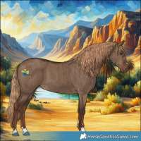 Horse Color:Liver Red Dun Brindle 