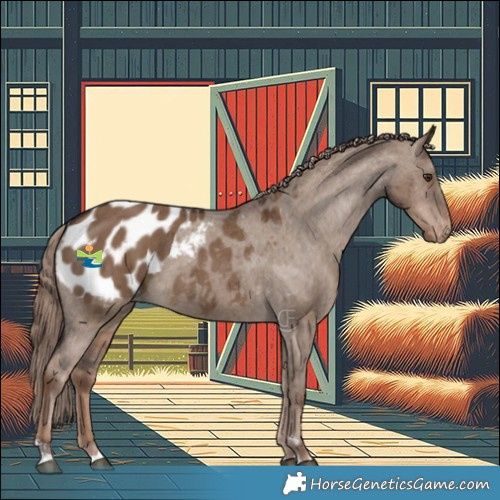 Horse Color:Liver Red Dun Appaloosa Brindle 