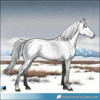 Horse Color:Gray Black Rabicano 