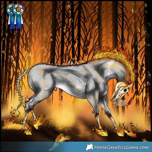 Horse Color:Sable Champagne Chinchilla Dun Sabino 