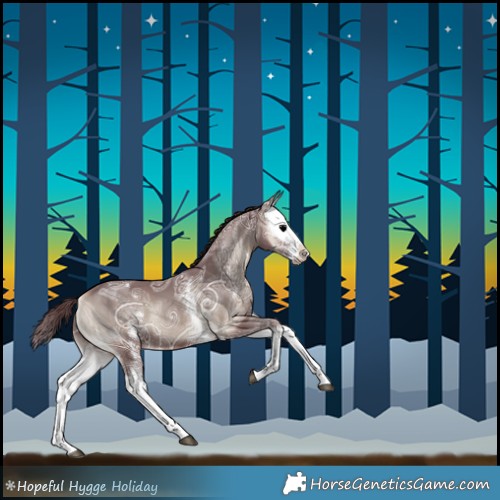 Horse Color:White Spotted Chocolate Blue Onyx Ice Splash 