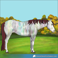 Horse Color:Painted White Spotted Blue Onyx Ice 