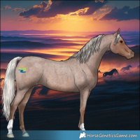 Horse Color:Silver Blue Roan Appaloosa Rabicano 