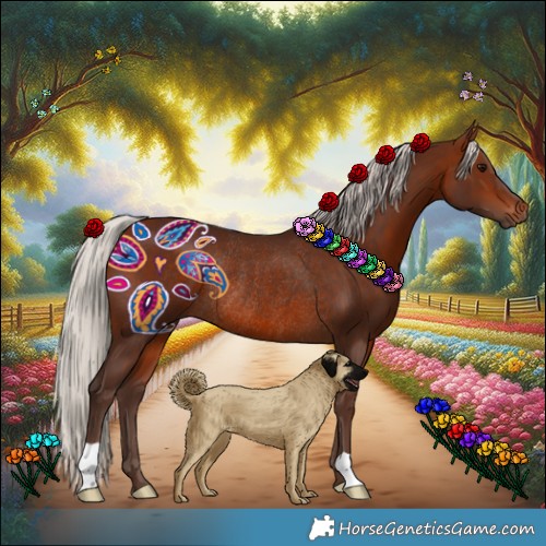 Horse Color:Silver Bay Rabicano 