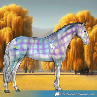 Horse Color:Plaid  Silver Brown Onyx Sabino Tobiano 
