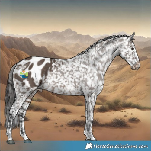 Horse Color:Brown Dun Appaloosa Rabicano 