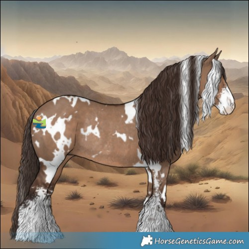 Horse Color:White Spotted Liver Red Dun Sabino Rabicano 