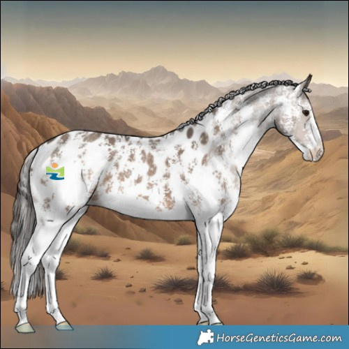 Horse Color:Brown Dun Sabino Appaloosa 