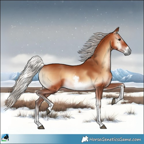 Horse Color:White Spotted Silver Bay Onyx