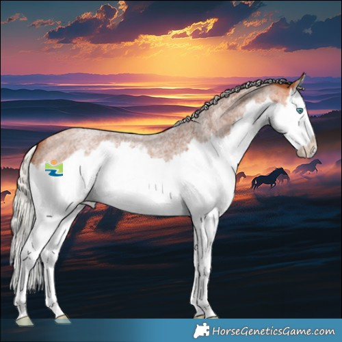 Horse Color:Silver Bay Roan Splash 