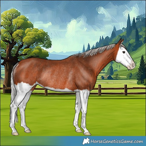 Horse Color:Silver Bay Splash Rabicano