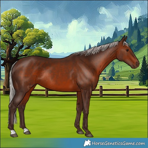 Horse Color:Silver Brown Rabicano