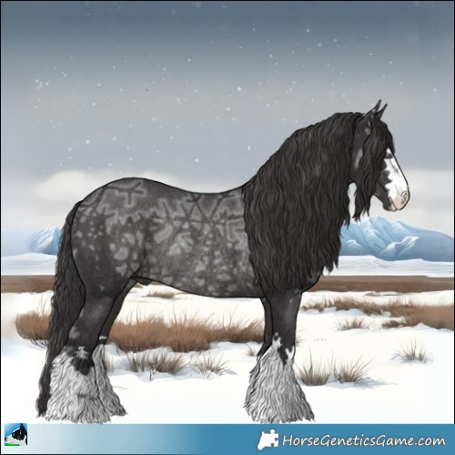 Horse Color:Smoky Black Ice Rabicano 