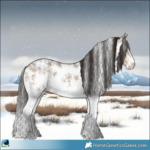 Horse Color:Buckskin Ice Sabino 