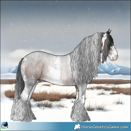 Horse Color:Brown Mushroom Sabino Rabicano 