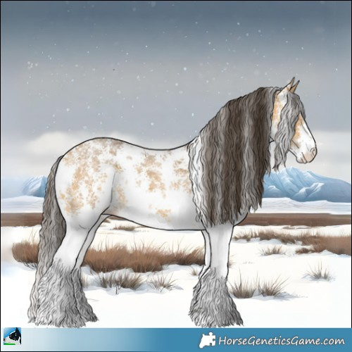 Horse Color:Buckskin Ice Sabino 