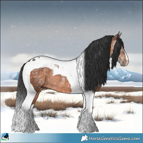 Horse Color:Brown Ice Mushroom Tobiano Rabicano 