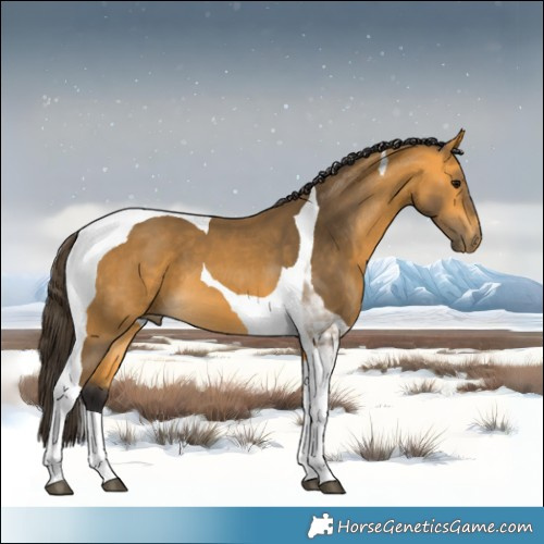 Horse Color:Buckskin Tobiano 