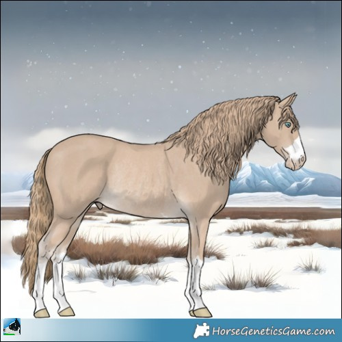 Horse Color:Smoky Creme Rabicano 