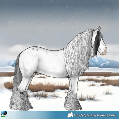 Horse Color:Grullo Mushroom Sabino Rabicano 