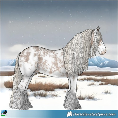 Horse Color:Liver Red Dun Mushroom Sabino Rabicano Brindle 