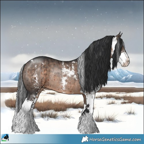 Horse Color:Brown Dun Mushroom Sabino Rabicano Brindle 