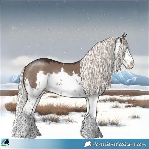 Horse Color:Liver Red Dun Mushroom Sabino Splash 