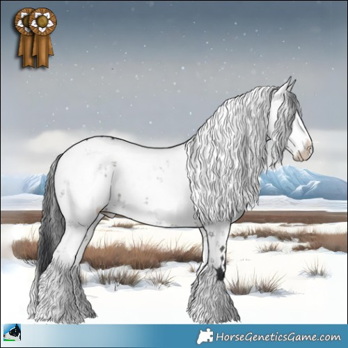 Horse Color:Grullo Mushroom Sabino Rabicano 