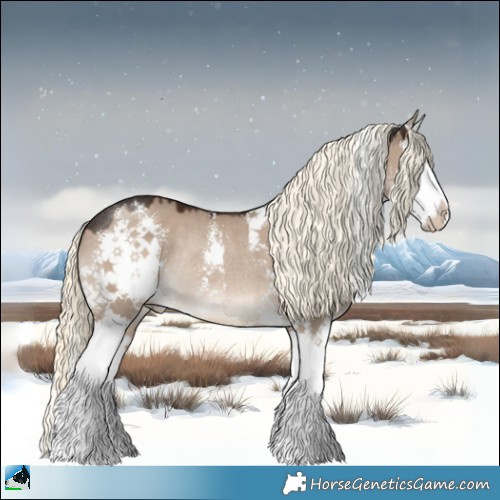 Horse Color:Liver Red Dun Mushroom Sabino Splash Rabicano 