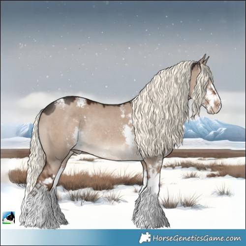 Horse Color:Liver Red Dun Mushroom Sabino Splash Rabicano 