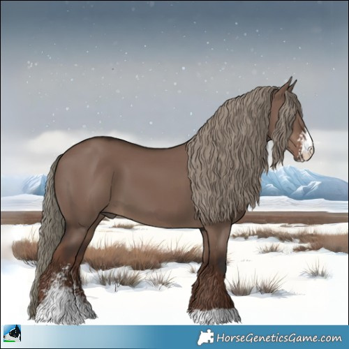 Horse Color:Liver Red Dun Mushroom Sabino 