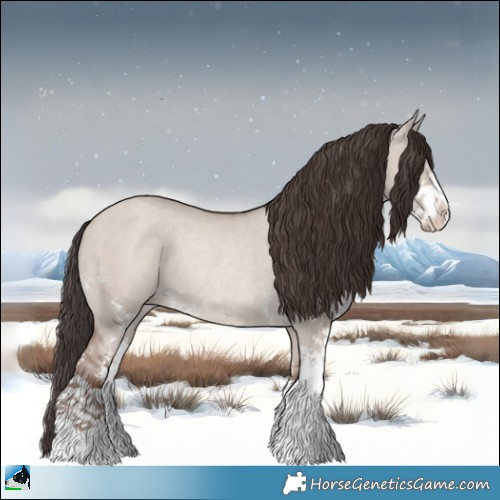 Horse Color:Classic Champagne Dun Mushroom Sabino Rabicano 