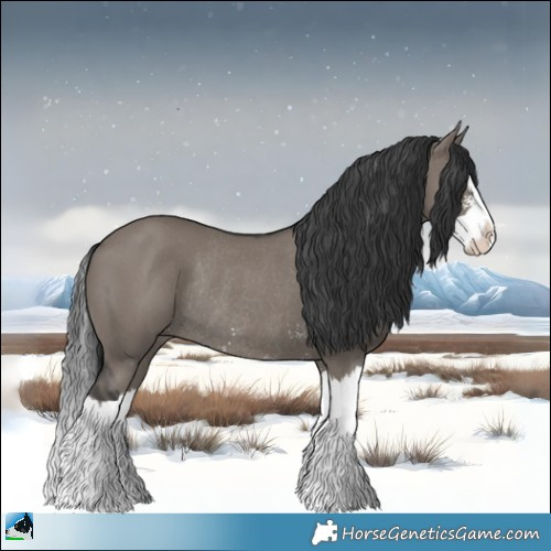Horse Color:Grullo Mushroom Sabino Splash Rabicano 