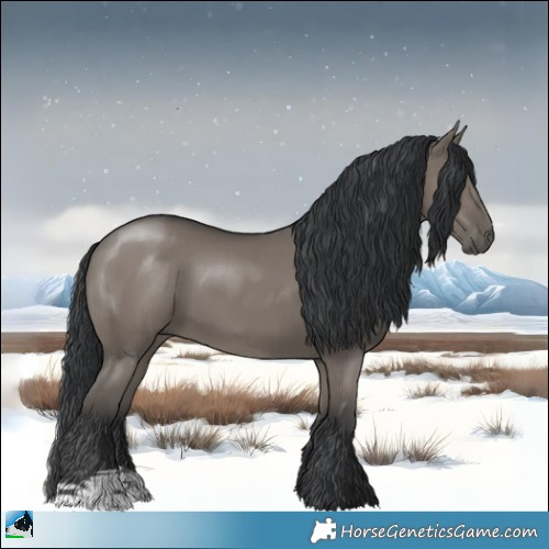 Horse Color:Grullo Mushroom 