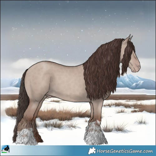 Horse Color:Classic Champagne Dun Mushroom 