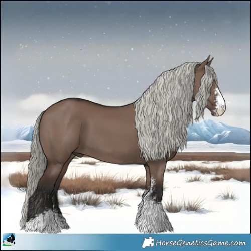 Horse Color:Liver Red Dun Mushroom Sabino 