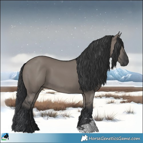 Horse Color:Grullo Mushroom