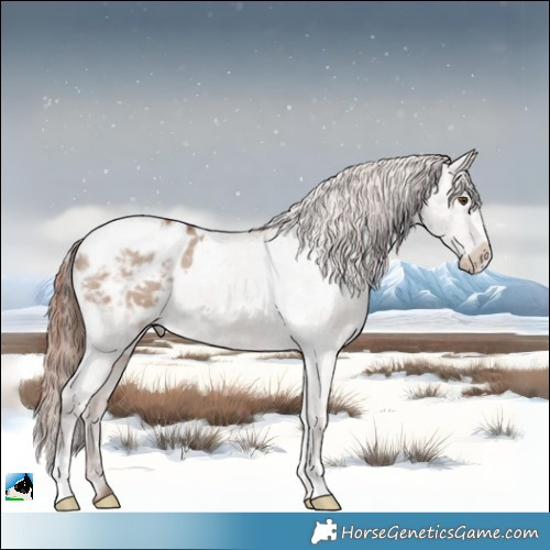 Horse Color:Classic Champagne Ice Dun Appaloosa 