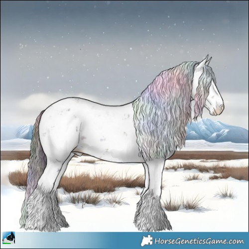 Horse Color:Nacre Brown Dun Mushroom Sabino Rabicano 