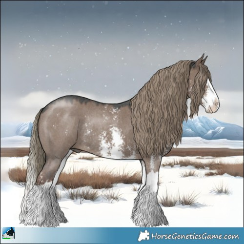 Horse Color:Liver Red Dun Mushroom Sabino Splash Rabicano 