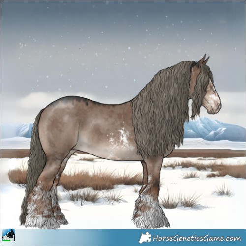 Horse Color:Liver Red Dun Mushroom Sabino Rabicano 