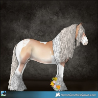 Horse Color:Silver Blue Onyx Pearl Sabino Tobiano
