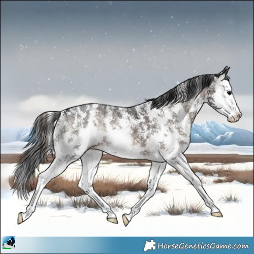 Horse Color:Brown Ice Onyx Mushroom Sabino Splash 