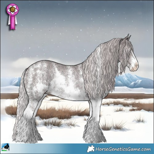 Horse Color:Chocolate Silver Black Chinchilla Ice Sabino Rabicano 